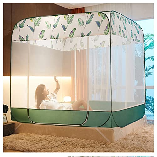 PFKXQBXC Faltbares Netzzelt, Tragbares Bettdach, 360°-Mückenschutz Für Erwachsene, Heimbett, Camping, Reisen/E/6.6 Feet von PFKXQBXC