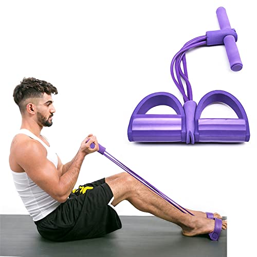 1 Pedal-Widerstandsband, Crunches-Zugseil mit Fußpedalen, Fitness-Pedaltrainer, Fitness-Zugband zum Trainieren von Taille, Beinen, Bauch 1 Pedal-Widerstandsband, Crunches-Zugseil mit Fußpedalen, Fitness-Pedaltrainer, Fitness-Zugband zum Trainieren von Taille, Beinen, Bauch von PFLYPF