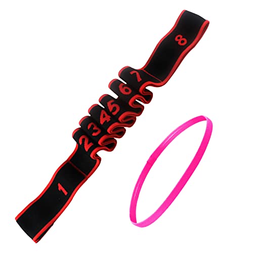 1 Widerstandsband für Yoga und 1 Übungshaar, elastisches Yoga-Band, elastisches Fitnessband, dehnbar, für Tanz, Pilates, Latein 1 Widerstandsband für Yoga und 1 Übungshaar, elastisches Yoga-Band, elastisches Fitnessband, dehnbar, für Tanz, Pilates, Latein von PFLYPF