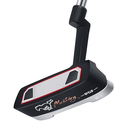 PGF Golf Mustang Blade B17 Golf-Putter [Schwarz] [Linkshänder] [Länge: 86,4 cm] mit Präzision gefertigt von PGF