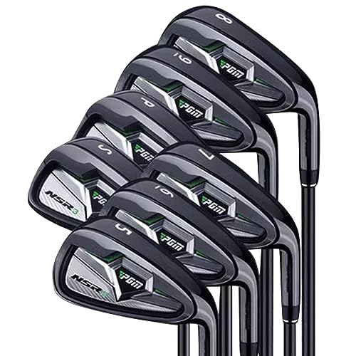 PGM Golfschläger NSR III Golf Iron Set Thru Gap Wedge mit Graphitschäften für Rechtshänder - S Flex von PGM