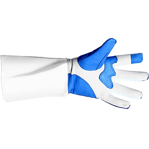 PHATM Professionelle Fechthandschuhe rutschfeste Handschuhe Folien-Degen-Trainingshandschuhe Handschutz-Wettkampfausrüstung Waschbar(White (Left),XS) von PHATM