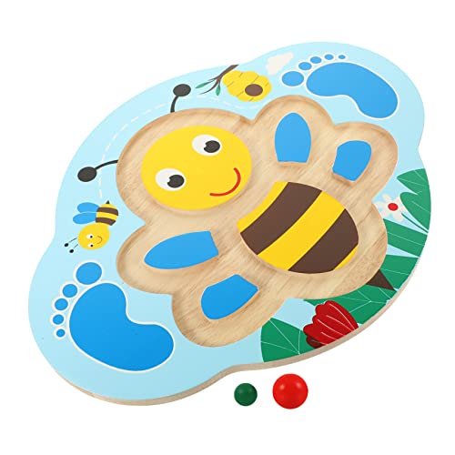 PHENOFICE 1 Satz Balanceboard für Kinder Wackelbrett Kinderwippe Gleichgewichtstrainingsspielzeug Balanceboard kinder kinderspielzeug Sinnesspielzeug für Kinder Kinderteller aus Holz von PHENOFICE