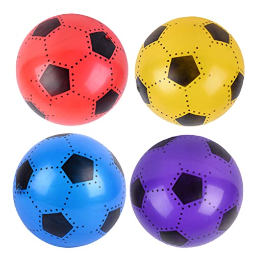 PHENOFICE 4 Stück aufblasbarer Fußball Kickbälle für Kinder aufblasbarer Wasserball Fußballspielzeug für Kinder interaktives Spielzeug kinderspielzeug Mini-Fußballspielzeug Indoor-Sportball von PHENOFICE