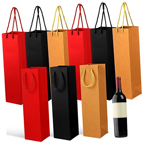 PHENOFICE 9 STK Rotwein Papiertüte Tragbar Picknick-weinbeutel Massengeschenk Weinbeutel Lose Weihnachtsgeschenktüten Bulk-weingläser Weintragetaschen Wein Taschen Massentragetaschen von PHENOFICE