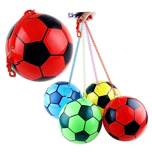 PHENOFICE Verdickter Aufblasbarer PVC Fußballspielzeugball Ca Zufällige Farbe Ideal Für Kinder Im Freien Strandspielzeug Und Übungsspielplatzspielzeug Inklusive Kette Nicht von PHENOFICE