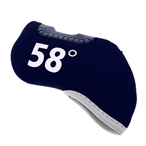 1 stücke Premium Neopren Golf Club Eisen Putter Head Cover Head Cover Protector Socke Gear Ersatzzubehör Golf Putter Protector - Passend für die meisten Schläger(58 Degree Navy Blue) von PHYTOTREE