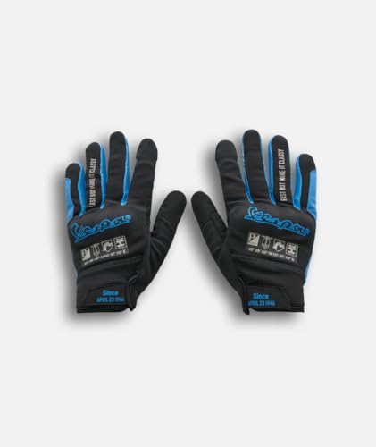 PIAGGIO original Handschuhe DEC Collection Gloves für Vespa Rollerfahrer Touchscreen kompatibel (blau, XL) von PIAGGIO