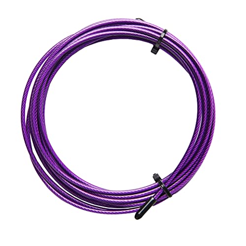 PICSIL Ersatzkabel für Cross-Trainings-Springseil, PVC-beschichtetes Stahlkabel, Länge 3 m, Dicke 2,5-3 mm, kompatibel mit anderen Marken Beere 2,5 mm PICSIL Ersatzkabel für Cross-Trainings-Springseil, PVC-beschichtetes Stahlkabel, Länge 3 m, Dicke 2,5-3 mm, kompatibel mit anderen Marken Beere 2,5 mm von PICSIL