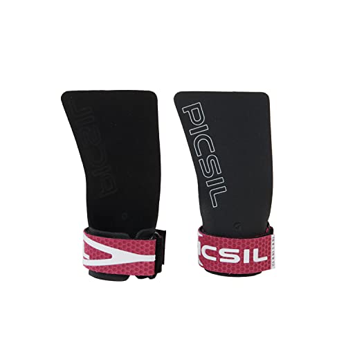 PICSIL Golden Eagle Grips ohne Löcher, Fingerlose Griffe für Crosstraining, Fitnessstudio, Box, Gewichtheben, Verhindern Blasen und Tränen, Größere Magnesiumrückhaltung, Unisex (G+, Violett) von PICSIL