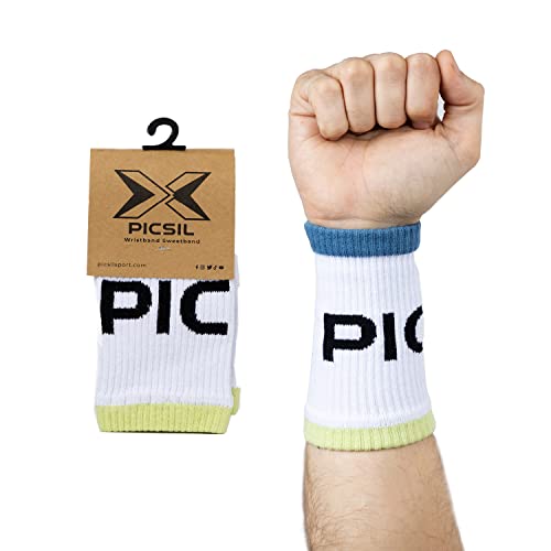 Picsil Sport Schweißbänder, saugfähiges Baumwollarmband für Crosstraining, Paddel, Tennis, Fitness, Unisex (Weib) von PICSIL