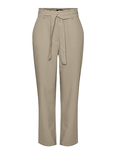 Pieces Damen Pcbosella Hw Paperbag Straight Pant Noos, White Pepper, XL Pieces Damen Pcbosella Hw Paperbag Straight Pant Noos, White Pepper, XL von PIECES