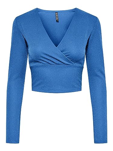 PCLINA LS Cropped V-Neck TOP PCLINA LS Cropped V-Neck TOP von PIECES