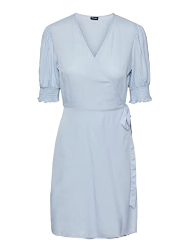Pieces Damen Pctala 2/4 Wrap Dress Noos Bc, Kentucky Blue, XL von PIECES