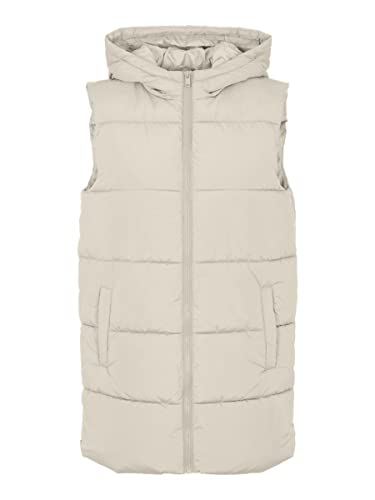 PIECES Damen Pcbee New Puffer Vest Bc, Birch, L PIECES Damen Pcbee New Puffer Vest Bc, Birch, L von PIECES