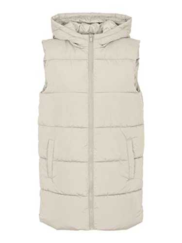 PIECES Damen Pcbee New Puffer Vest Bc, Birch, S von PIECES