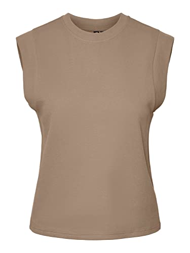 PIECES Damen Pcchilli Summer Sl Noos Bc Top, Silver Mink, XL EU PIECES Damen Pcchilli Summer Sl Noos Bc Top, Silver Mink, XL EU von PIECES