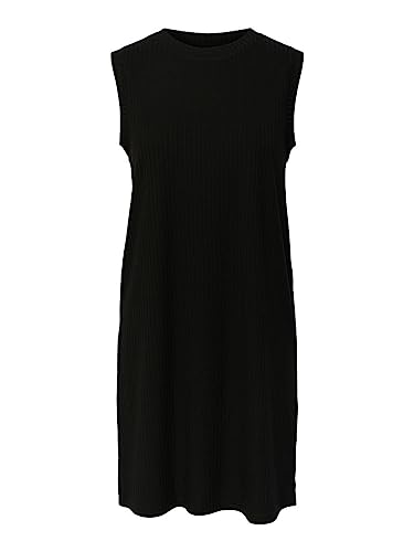 PIECES Damen Pckylie Sl Dress Noos Kleid, Schwarz, S EU von PIECES