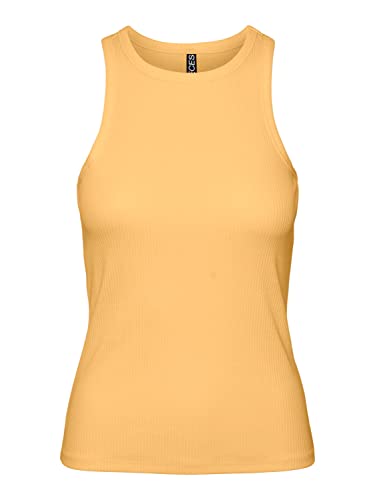 PIECES Damen Pcruka Boxer Tank Noos Bc Top, Flax, S EU von PIECES