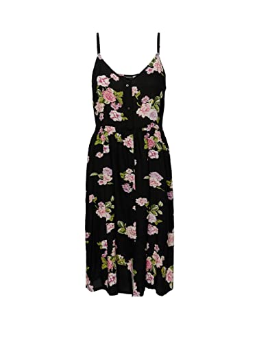 PIECES Damen Pctala Slip Dress Noos Bc Kleid, Black/AOP:Big Flower, S EU PIECES Damen Pctala Slip Dress Noos Bc Kleid, Black/AOP:Big Flower, S EU von PIECES