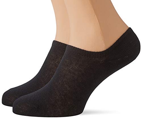 PIECES Damen Pctess 2 Pack Sneaker Noos Socken, Schwarz, Einheitsgröße EU PIECES Damen Pctess 2 Pack Sneaker Noos Socken, Schwarz, Einheitsgröße EU von PIECES