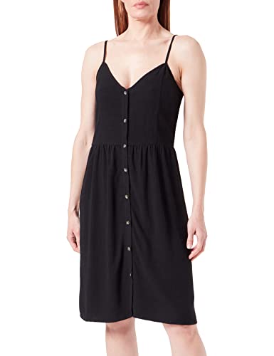 PIECES Damen Pcvinsty Slip Dress Noos Kleid, Schwarz, M EU von PIECES