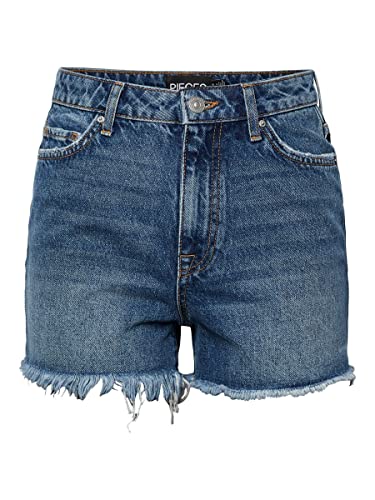 Pieces Tulla High Waist Denim Shorts S von PIECES