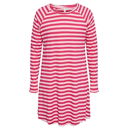 Pieces Mädchen Pkdora Ls O-Neck Rib Dress Noos, Beetroot Purple/Stripes:Prism Pink, 122-128 Pieces Mädchen Pkdora Ls O-Neck Rib Dress Noos, Beetroot Purple/Stripes:Prism Pink, 122-128 von PIECES