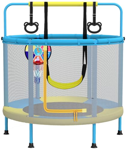 PILIN Kindertrampolin, 4 in 1 Multifunktionstrampolin, inkl. Schaukeln, Stangen, Reifen, Basketballkörbe/Dartscheiben, Belastbarkeit 50Kg, Indoor&Outdoor Nutzung des Gartentrampolins PILIN Kindertrampolin, 4 in 1 Multifunktionstrampolin, inkl. Schaukeln, Stangen, Reifen, Basketballkörbe/Dartscheiben, Belastbarkeit 50Kg, Indoor&Outdoor Nutzung des Gartentrampolins von PILIN