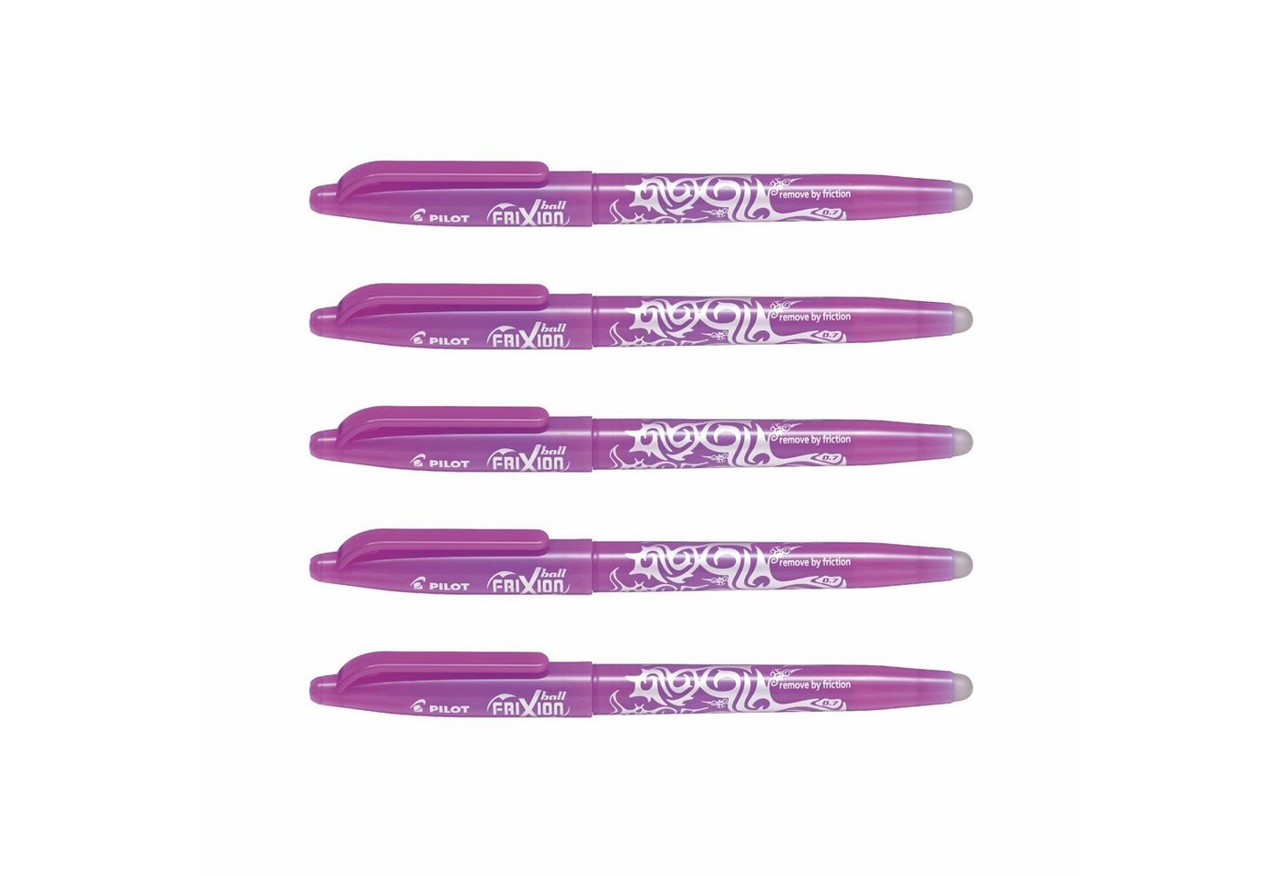 PILOT Tintenroller Frixion Ball 0.7 - 5er-Set, (5-tlg) von PILOT