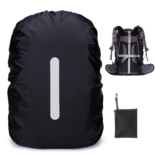 PINEPAN Regenschutz für Rucksack, Schulranzen mit Reflektor Rucksacküberzug mit 2 rutschfesten, verstellbaren Schnallen, Regenschutz für Camping, Wandern, 35L PINEPAN Regenschutz für Rucksack, Schulranzen mit Reflektor Rucksacküberzug mit 2 rutschfesten, verstellbaren Schnallen, Regenschutz für Camping, Wandern, 35L von PINEPAN