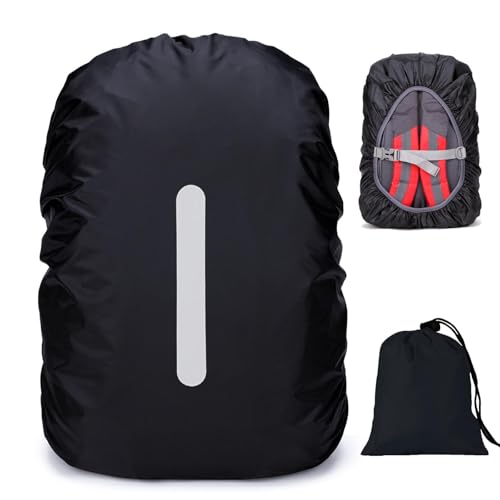 PINEPAN Regenschutz für Rucksäcke mit Reflektorstreifen Wasserdichter Rucksack Regenschutz mit Aufbewahrungstasche Regenschutz Schulranzen für Wandern, Camping, Reisen, Radfahren 80L PINEPAN Regenschutz für Rucksäcke mit Reflektorstreifen Wasserdichter Rucksack Regenschutz mit Aufbewahrungstasche Regenschutz Schulranzen für Wandern, Camping, Reisen, Radfahren 80L von PINEPAN