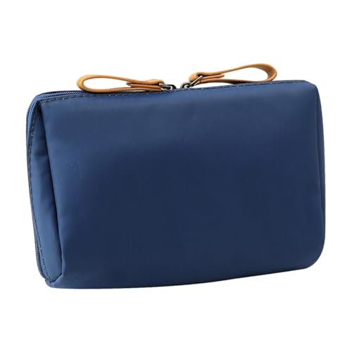 Kleine Make-up-Tasche for die Handtasche, tragbare Kosmetiktasche, Make-up-Tasche mit Reißverschluss, Make-up-Tasche aus Nylon for Frauen, Blau/1531(Blue) von PINFANSHIJIE