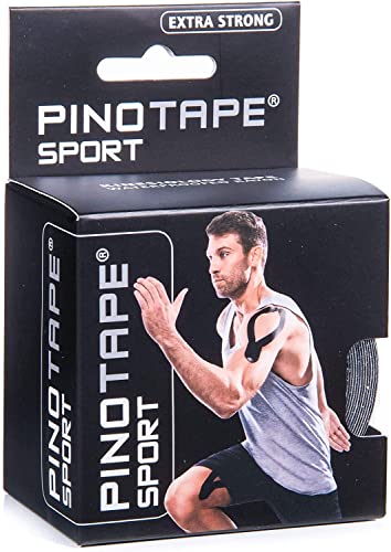 Pinotape Sport Kinesiologisches Tape 5 cm x 5 m Schwarz 2er Pack von PINOTAPE
