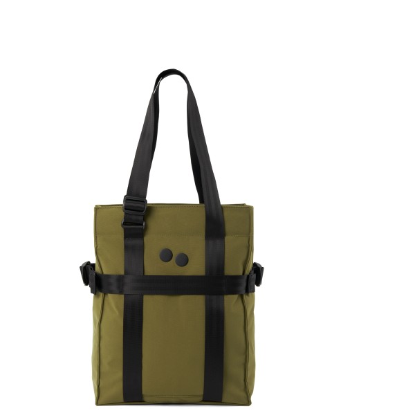 pinqponq - Pendik Tote Bag 17,5 - Gepäckträgertasche Gr 17,5 l oliv/schwarz pinqponq - Pendik Tote Bag 17,5 - Gepäckträgertasche Gr 17,5 l oliv/schwarz von PINQPONQ