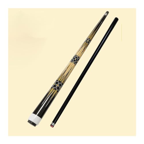 Billard Queue Billard-Queue-Sticks, 144 cm, chinesischer Stil, schwarz, 1/2 geteilter Queue, 10 mm/11,5 mm, geeignet für professionelle Senior-Spieler PIOKUHB 240628(Color:B,Size:11.5mm) von PIOKUHB