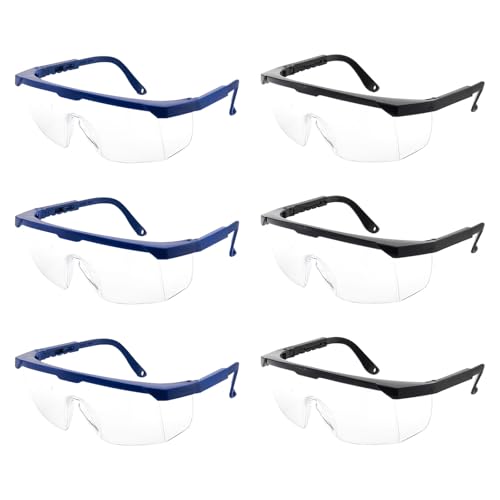 PIWOSGOL 6-er Pack Schutzbrille Arbeitsschutzbrille,Sicherheitsbrillen, Schutzbrille für Brillenträger, Schutzbrillen Transparent, Augenschutzbrille PIWOSGOL 6-er Pack Schutzbrille Arbeitsschutzbrille,Sicherheitsbrillen, Schutzbrille für Brillenträger, Schutzbrillen Transparent, Augenschutzbrille von PIWOSGOL