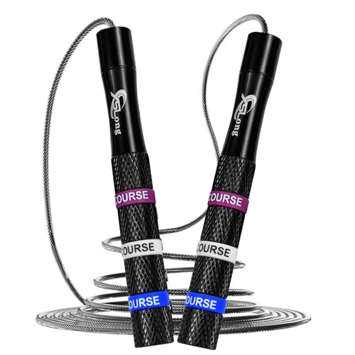 PIWOSGOL Speed Rope Springseil, 360° Springseil Erwachsene Fitness, Skipping Rope mit Doppellagersystem & Anti-Rutsch Aluminium-Griff, Verstellbares 300CM Jumping Rope für Herren, Damen PIWOSGOL Speed Rope Springseil, 360° Springseil Erwachsene Fitness, Skipping Rope mit Doppellagersystem & Anti-Rutsch Aluminium-Griff, Verstellbares 300CM Jumping Rope für Herren, Damen von PIWOSGOL