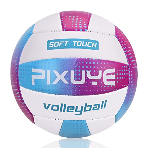 PIXUYE Volleyballs Official Size 5,Soft Beach Volleyball for Children Adults,Ball for Outdoor Indoor Games Gym Training Dots Violett PIXUYE Volleyballs Official Size 5,Soft Beach Volleyball for Children Adults,Ball for Outdoor Indoor Games Gym Training Dots Violett von PIXUYE