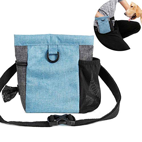 PJDDP Futterbeutel Für Hunde,Trainingsbeutel,Leckerlie Beutel Mit Kotbeutel Spender, Magnetverschluss,Verfügbares Tasche Schultergurt Für Das Training & Die Welpen-Erziehung,Blau PJDDP Futterbeutel Für Hunde,Trainingsbeutel,Leckerlie Beutel Mit Kotbeutel Spender, Magnetverschluss,Verfügbares Tasche Schultergurt Für Das Training & Die Welpen-Erziehung,Blau von PJDDP