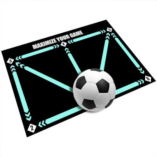 PKKP Fußballmatte, 60x90 cm rutschfeste Fussballmatte Training, Stoßdämpfende Fussball Matte Ballkontrolle Trainingsmatte, 2024 Dribble Silent Sports Zubehör (A-Matte*1) PKKP Fußballmatte, 60x90 cm rutschfeste Fussballmatte Training, Stoßdämpfende Fussball Matte Ballkontrolle Trainingsmatte, 2024 Dribble Silent Sports Zubehör (A-Matte*1) von PKKP