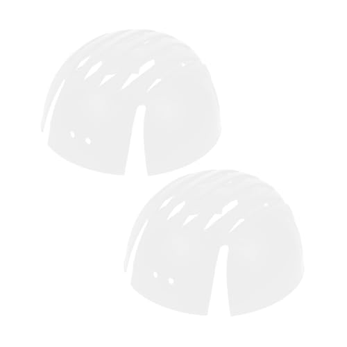 PLAFOPE 2 Stk Stoßfängerkappen-Futter Anstoßkappen-liner Einsatz Für Baseballmütze Baseball-anstoßkappeneinsatz Krempen Einer Baseballmütze Hutersatzformer Helmfutter Weiß Plastik von PLAFOPE