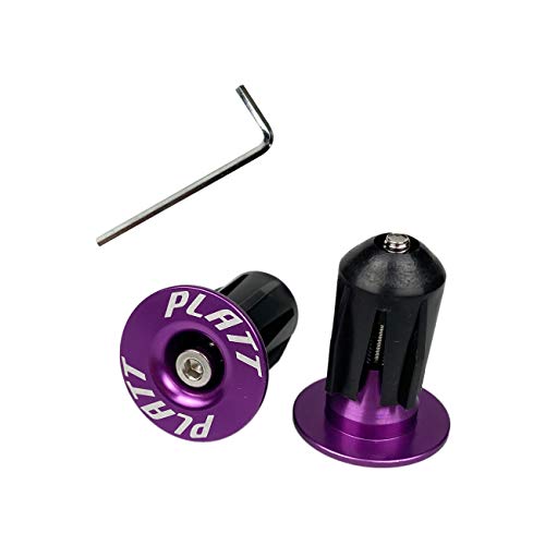 PLATT Endkappen für Fahrradlenker, Aluminium, für MTB, Rennrad, BMX, 1 Paar, Violett PLATT Endkappen für Fahrradlenker, Aluminium, für MTB, Rennrad, BMX, 1 Paar, Violett von PLATT