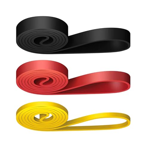 3-teiliges Übungs Widerstandstrainingsband Klimmzug Hilfsbänder Gymnastikbänder Yoga Stretchbänder Ganzkörpertraining von PLCPDM