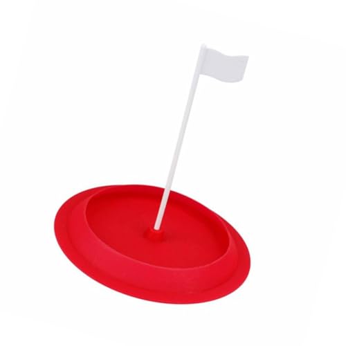 Golf-Putting-Lochbecher mit Flaggen, Putt-Trainingsloch, weiches Gummi, Übungsbecher, Golf-Training, Putter für Kinder und Erwachsene von PLCPDM