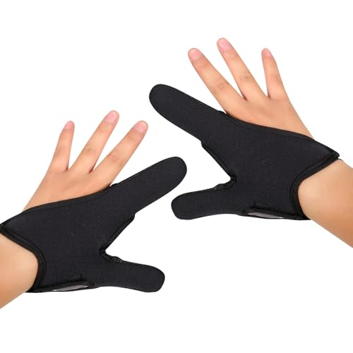 PLCPDM 1 Paar bequeme Fischerhandschuhe, 2-Finger-Designs, atmungsaktiv und rutschfest, Angel-Enthusiasten, 2-Finger-Handschuh-Set von PLCPDM