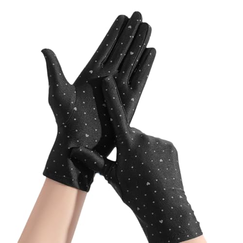 PLCPDM Frühlingshandschuhe, Vollfinger-Handschuhe, atmungsaktiv, sonnenfest, für Damen, Teenager, hautfreundlich, Radfahren, Wandern, Fäustlinge von PLCPDM