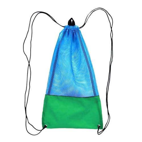 PLCPDM Netztasche für Schwimm-Trainingsausrüstung, Tauchausrüstung, Rucksäcke, Schwimmen, Kordelzug-Tasche, Schnorchelausrüstung von PLCPDM