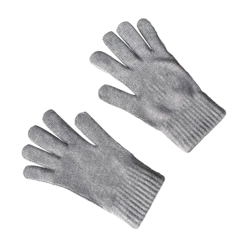 PLCPDM Strickhandschuhe, warm, Vollfinger-Handschuhe, Snowboard-Handschuhe, Winter, dick, isoliert, Vollfinger-Handschuhe von PLCPDM
