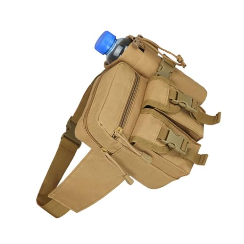 PLCPDM Tacticals Hüfttasche Mit Wasserflaschenhalter Hüfttasche Outdoor Tasche Tasche Für Reisen Klettern Camping Angeln von PLCPDM